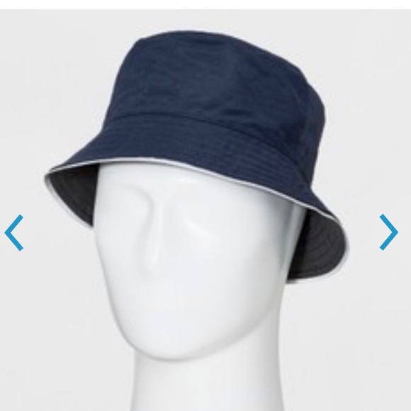 mens navy bucket hat